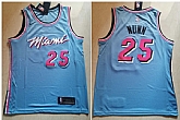 Heat 25 Kendrick Nunn Blue City Edition Nike Swingman Jersey,baseball caps,new era cap wholesale,wholesale hats